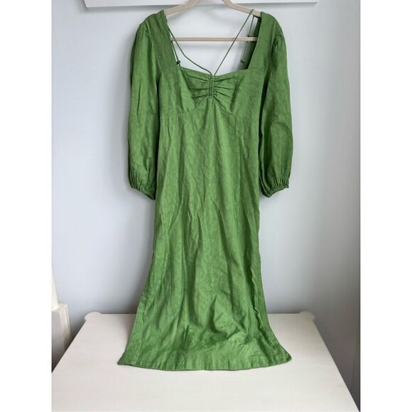 NWT Anthropologie Maeve Low-Back Midi Dress $160, Sz 2 - Picture 4 of 13